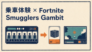 乗車体験からデジタル世界へつながるSmugglers Gambitの編集図解